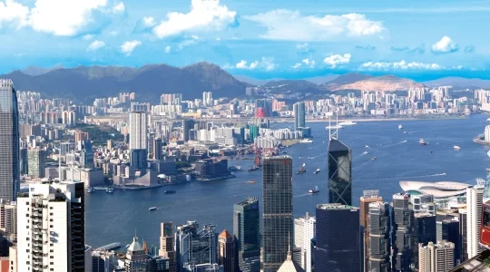 香港 ビクトリアピークからの 眺め イメージ